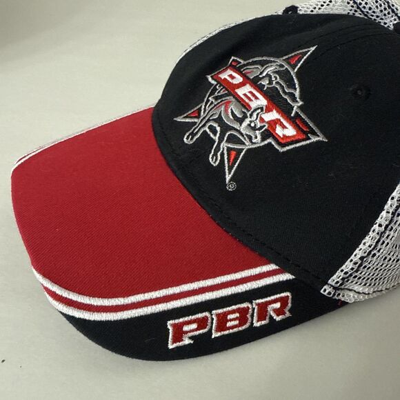 PBR Professional Bull Riders Mesh Snap Back Hat O/S - Picture 11 of 14